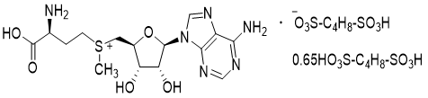 Adenosine methio<i></i>nine 1, 4-butyldisulfo<i></i>nate structure